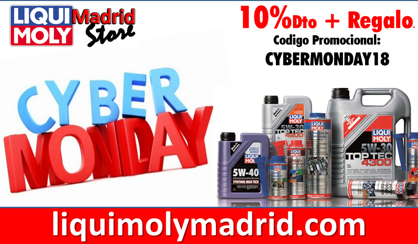 Bye, bye Black Friday... hello Cybermonday! Continúan los descuentos + regalo en LIQUI MOLY Madrid